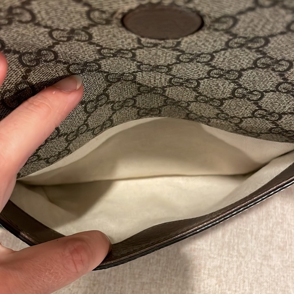 ⚡️Gucci Neo GG Supreme Crossbody Small Messenger Bag with Stripe Canvas Strap - Picture 15 of 16